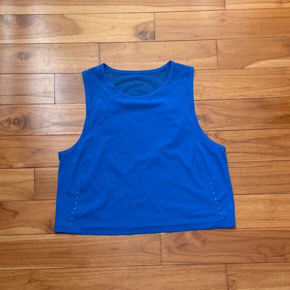 Women Lululemon Sculpt Cropped Tank Top Classic Fit in Blazer Blue Tone - Picture 3 of 7
